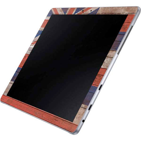 Hawaiian Flag Dark Wood Galaxy Book 12in Skin